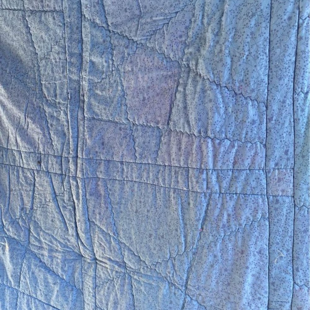 Lovingly Handmade Stained Glass Panel Quilt - Picture 4 of 4